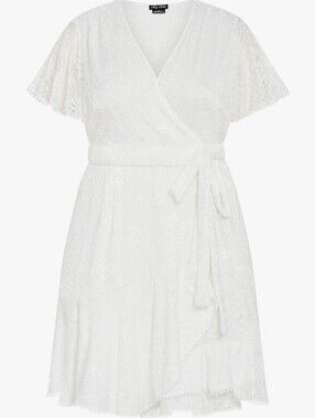 City Chic Ivory Lace Dress